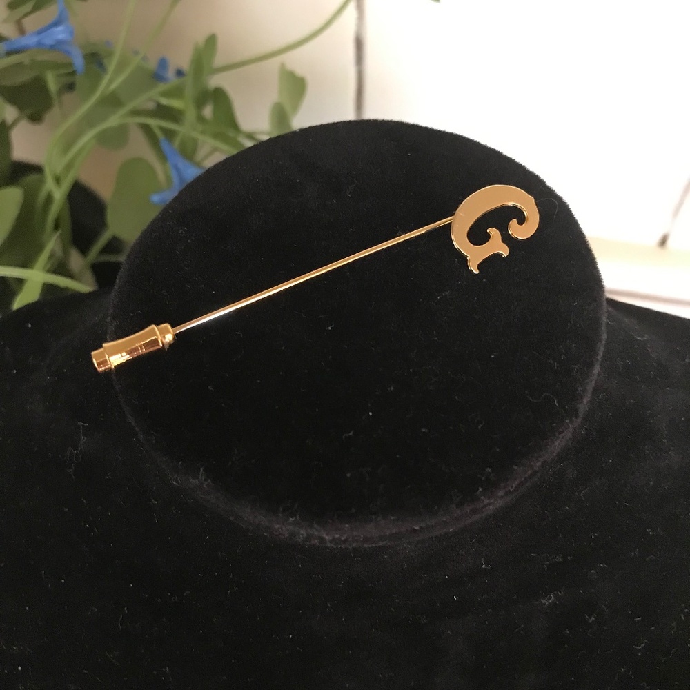 Vintage Monogram "G" Stick / Hat Pin